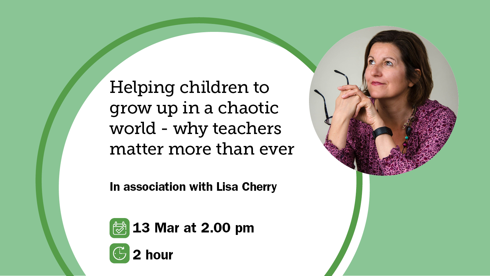 Lisa Cherry webinar - 13th March 2023 at 2pm